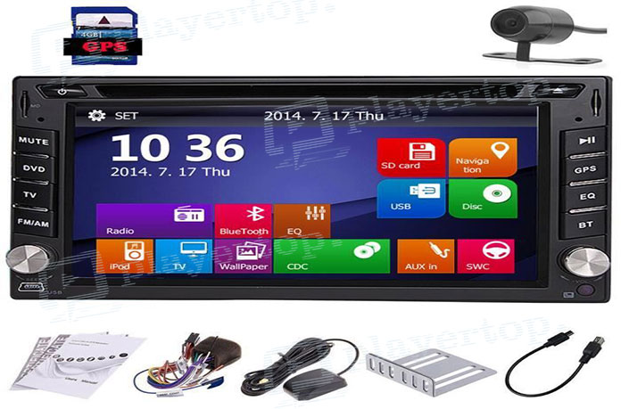 autoradio double din gps camera de recul